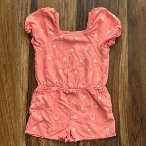 Cat and Jack Girls Rainbow Romper Size 5T